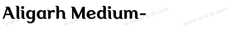 Aligarh Medium字体转换